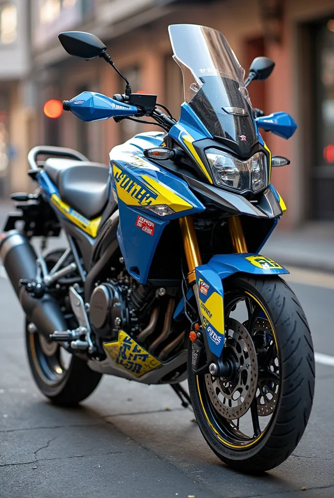 Suzuki V-Strom 250 SX with a police decals