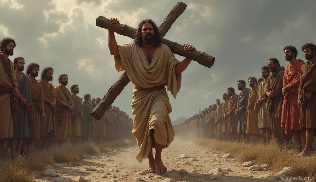 Jesus carrying the cross