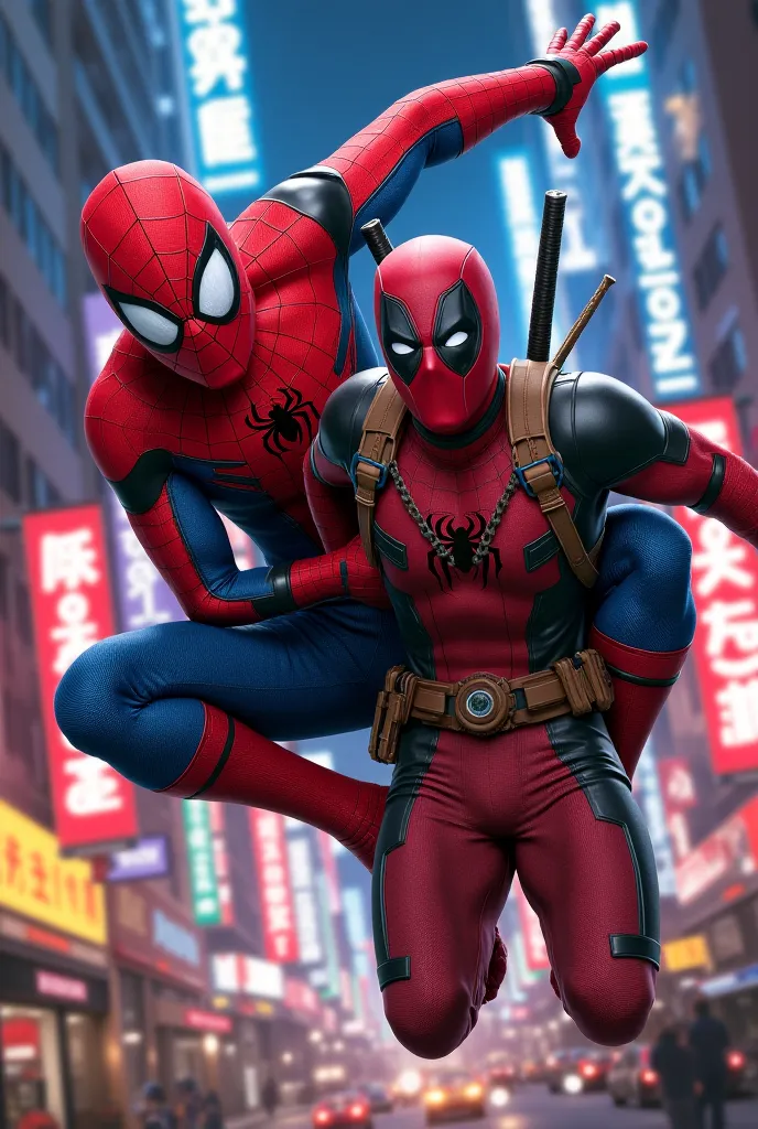 Spiderman and deadpool