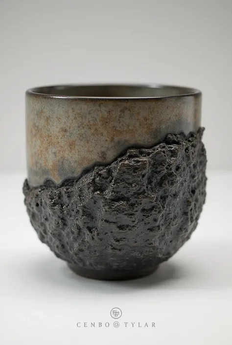 Design a mug with basalt on the outside of the cup