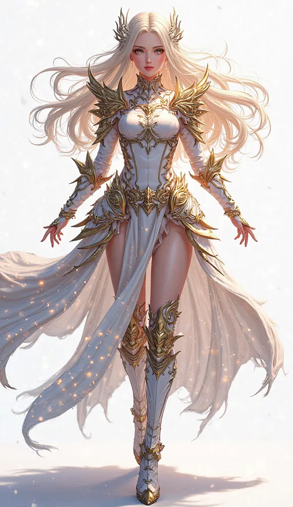 Full body shot,high, different poses,anime,manhwa,girl,in beautiful dragon armor, background white 