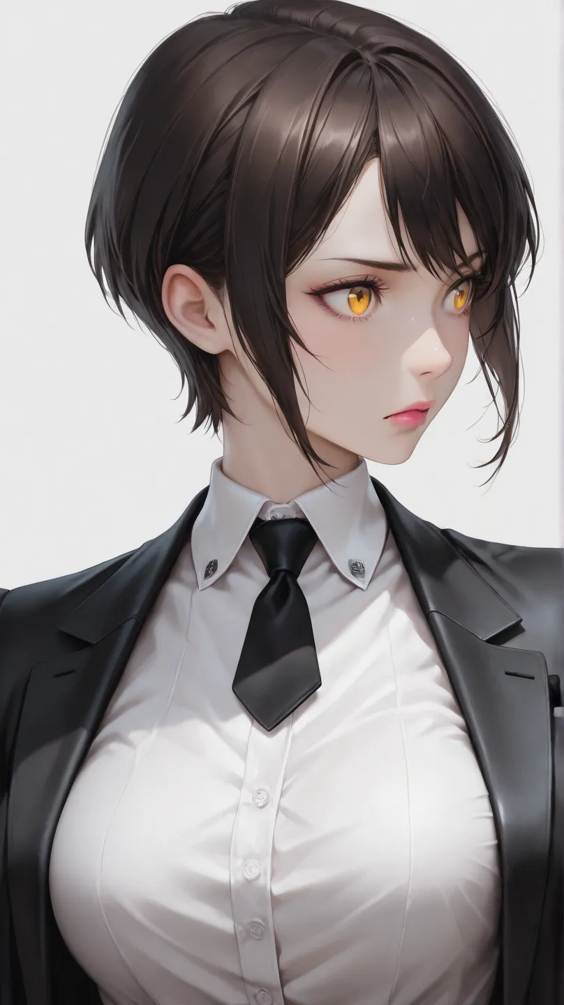 insanely detailed,
She is beautiful,
sharp focus(1.7), sharp focus on eyes and facial details(1.7), 
cool eyes, beautiful eyes, detailed eyes, detailed irises, gentle shading,
Gold eyes, clear eyes,  clar skin, Pink Lips
Short choppy pixie cut, black hair,...