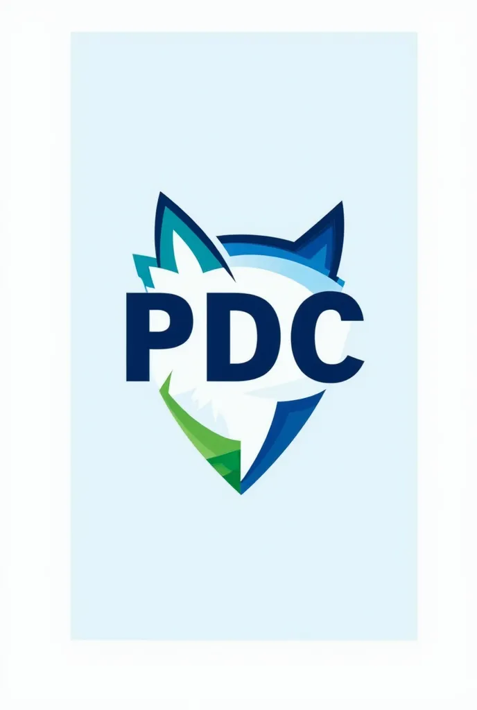 Make a logo of a Portuguese political party called "Central Right Democratic Party" in which you insert the acronym PDDC with the colors blue,  White , green, And a simple Iberian lynx, to give ideas of Portugal 