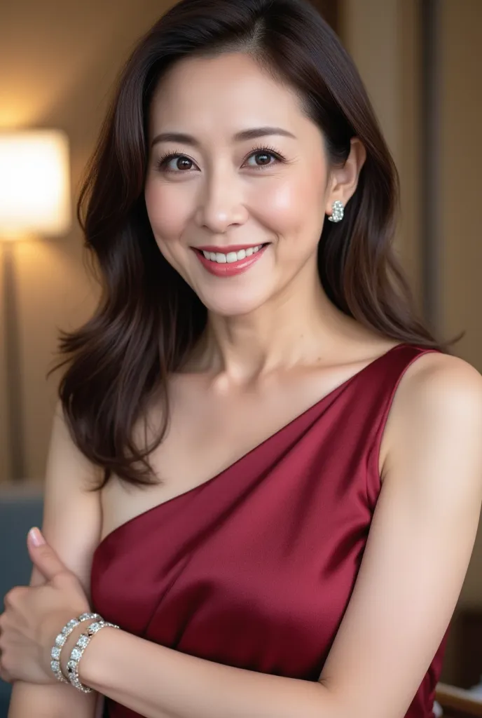 Mature Woman, high resolution, masterpiece, top quality, High Details, (formal:1.4), (realistic:1.2, 超realisticな:1.1,  realistic:1.37), (sharp focus:1.4), depth of field, physically-based rendering, unrivaled beauty, (ultimate beauty), (48 years old:1.4), ...