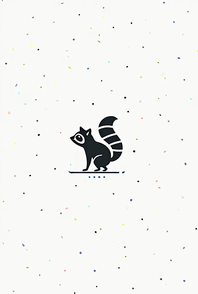 The raccoon logo is a line design, seamlessly integrating it with the infinity raccoon logo. The raccoon is fully turned sideways, displaying its entire body, including its legs, torso, and distinctive tail. The minimalist line-art style emphasizes clean g...