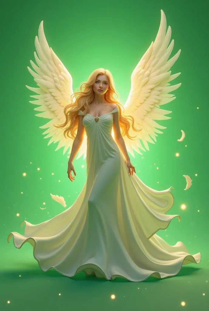 Angel、
Please make the background a solid green color with no unevenness。