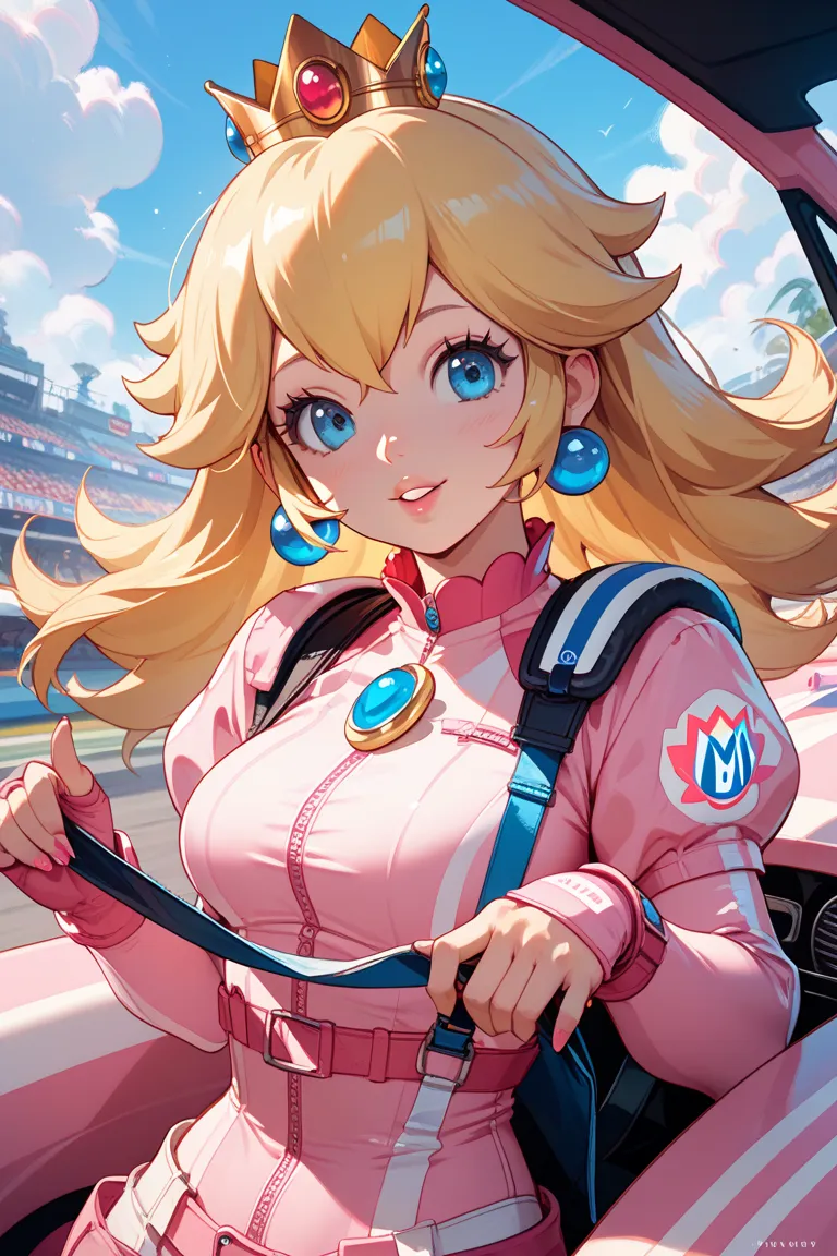 Mario Kart　Princess Peach　rider suit