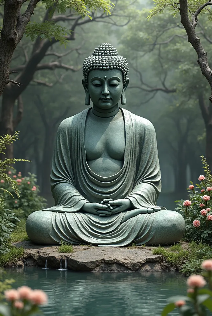 Creating the weeping Buddha