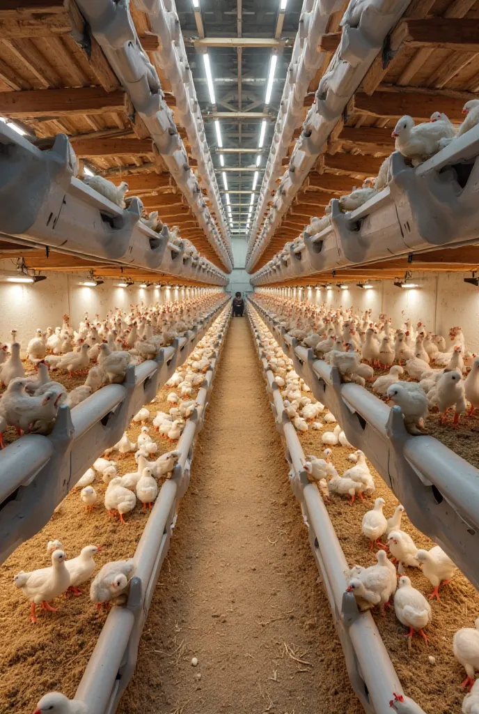 Concevoir un poulailler en superposition optimisé pour 35 m², capable d’accueillir un maximum de poules pondeuses tout en garantissant leur bien-être et une production efficace. La structure doit être bien ventilée, facile à nettoyer et résistante aux inte...