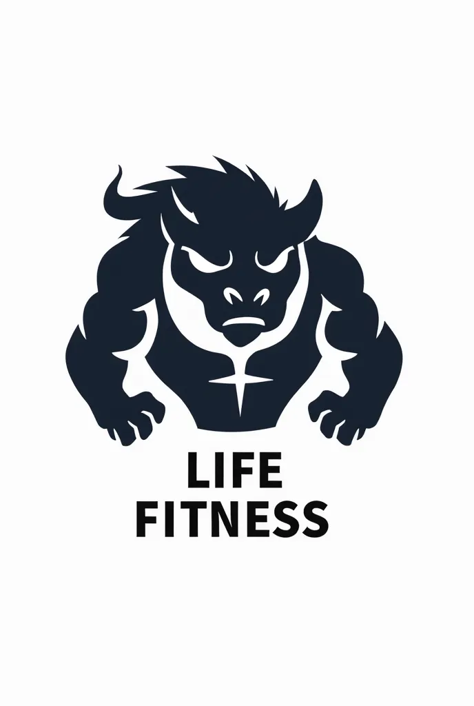 Create a logo "Beast" with Life Fitness style