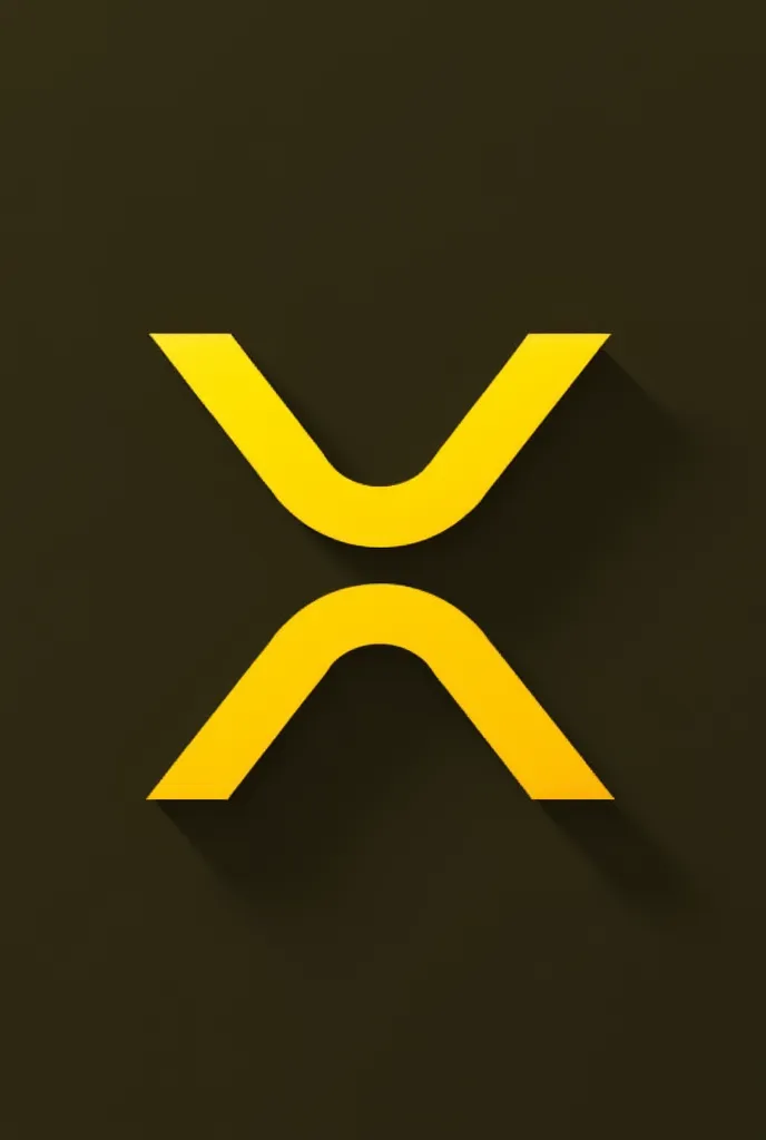 XRP, logo image in yellow 9999