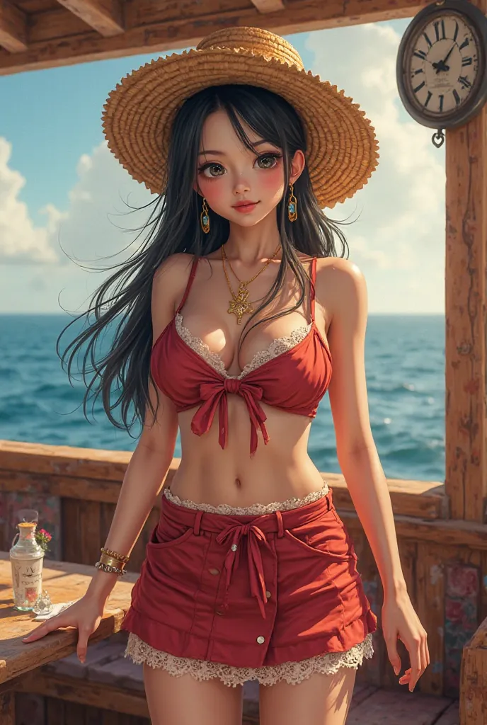 , a beautiful Asian girl in her 30s, with beautiful long hair, , represented as a good monkey. Luffy (Monkey D . Luffy),, } Captain of a group of Straw Hat Pirates and the protagonist of,, , user of the power of elastic demons, and a unique character,ภาพถ่...