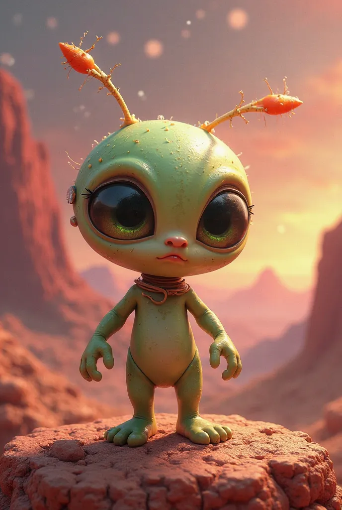 A little Martianito with antennas 