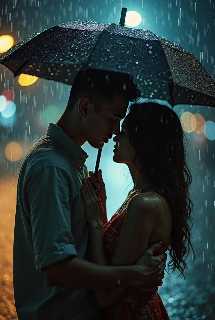 - Visual:  A close-up shot of a couple embracing under a gentle rain shower. The rain could be falling around them, or perhaps they are standing under a large umbrella, their faces lit by the soft glow of streetlights.
 
- Text:  "Tuwing Umuulan at Kapilin...