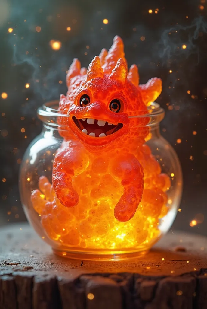 Create calcifer as if it were a gummy 