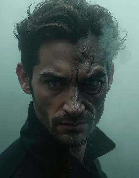 Remaining Guilty，Never Regret，Handsome guy and the devil， double exposure