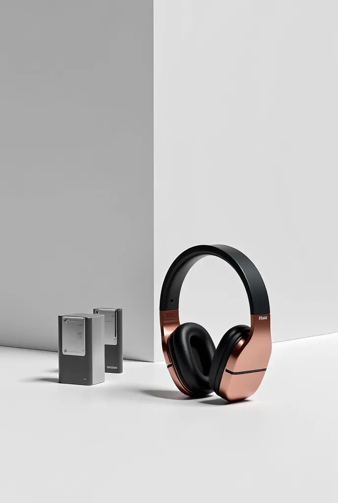 create three pictures of a headphones wireless with solar panel tech and one is going to be in silver the other in black and the other one rose gold the brand is called ameri