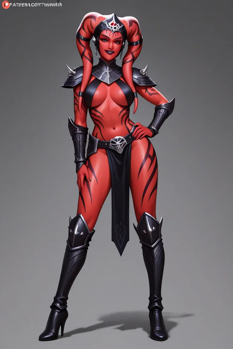 Twi'lek woman red skin sith armor on camino