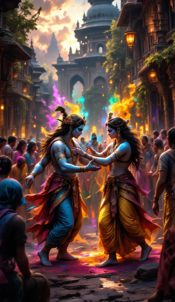 Vrindavan holi Radha Krishna 