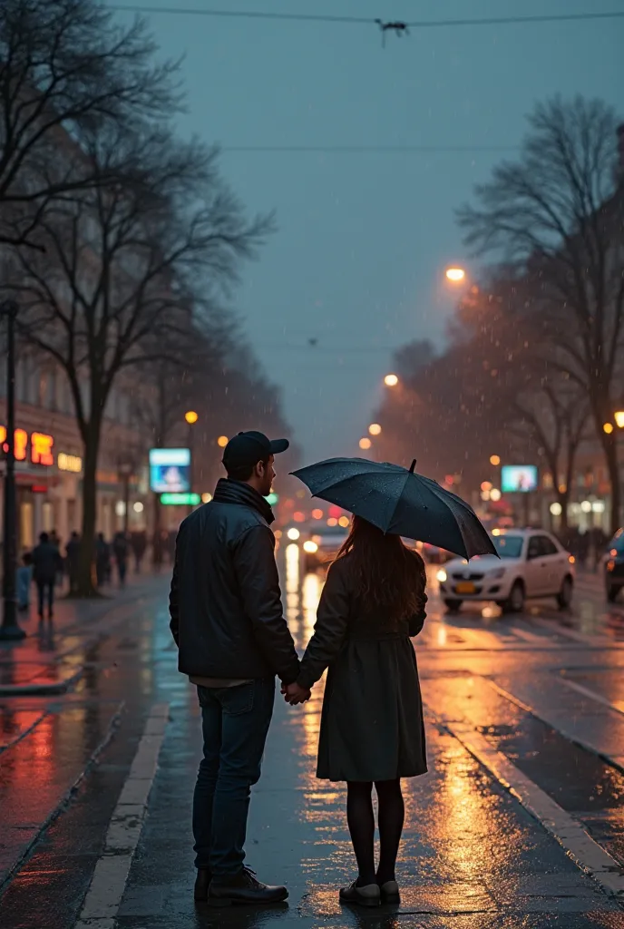  Scene 1 : Ordinary meetings

City. evening. At a busy intersection, the guy (Artem) and a girl (Lena) meet again with.  People walk by , cars are honking, but for them it stops for a few seconds.

Artem (mentally): “Why do I look at her every time? And if...