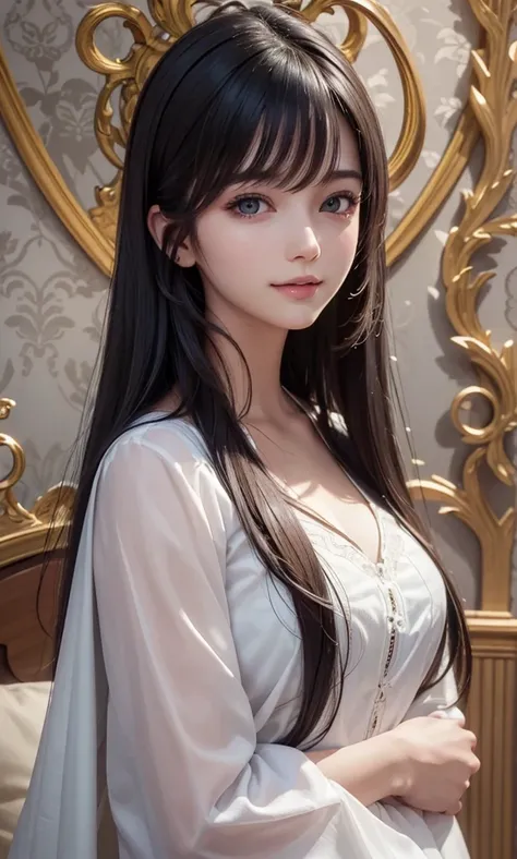 (Ultra Realistic), (Illustration), (Increased Resolution), (8K), (Extremely Detailed), (Best Illustration), (Beautiful and Detailed Eyes), (Best Quality), (Ultra Detailed), (Masterpiece ), ( wallpaper), (detailed face), solo, 1 girl, looking at viewer, fin...