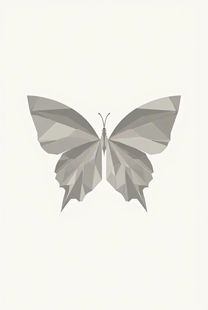 Butterfly logo in geometric design
