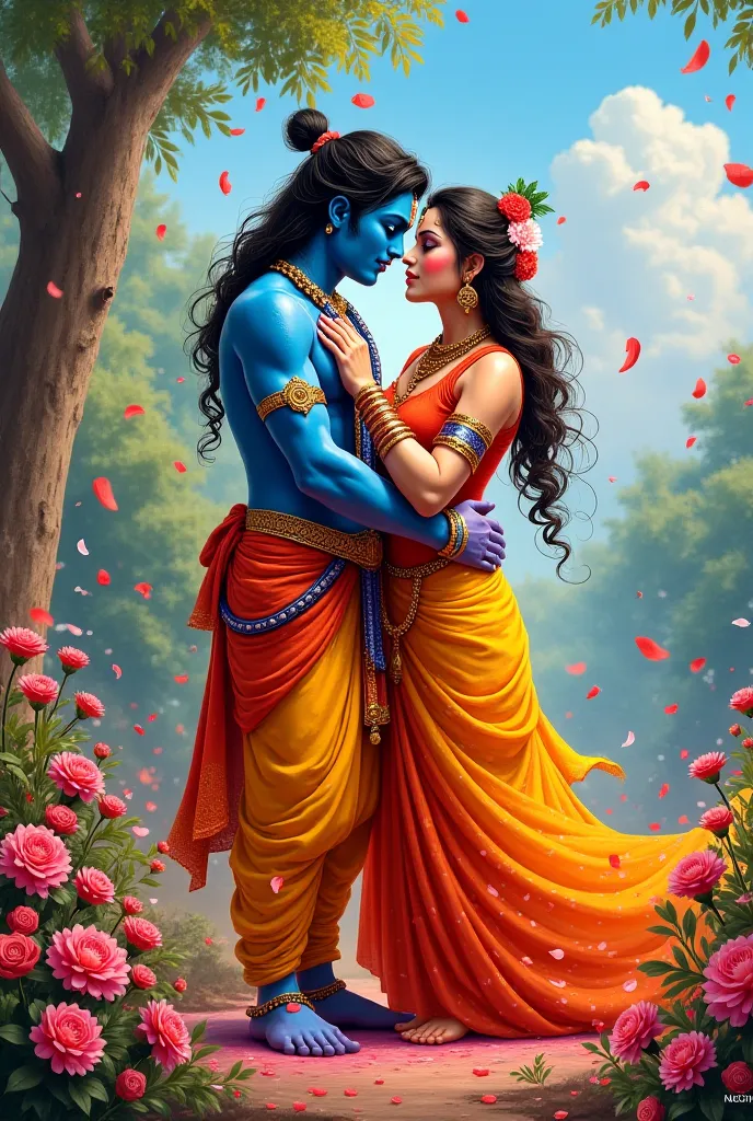 Krishna and Radha Holi special 