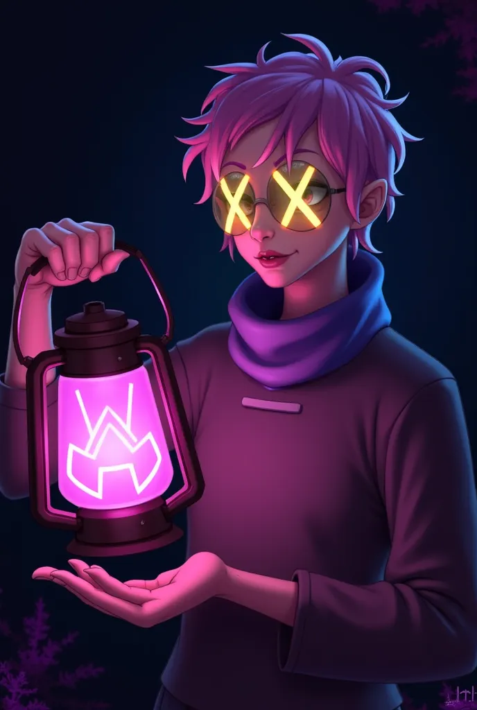 As for the category, it would fit well into:

Digital Art / Illustration

Fantasy / Sci-Fi

Cyberpunk / Futuristic

Dark Aesthetic / Neon Glow Art

Character Design / Concept Art


The glowing lantern, mask with X-shaped eyes, and vibrant colors give it a ...