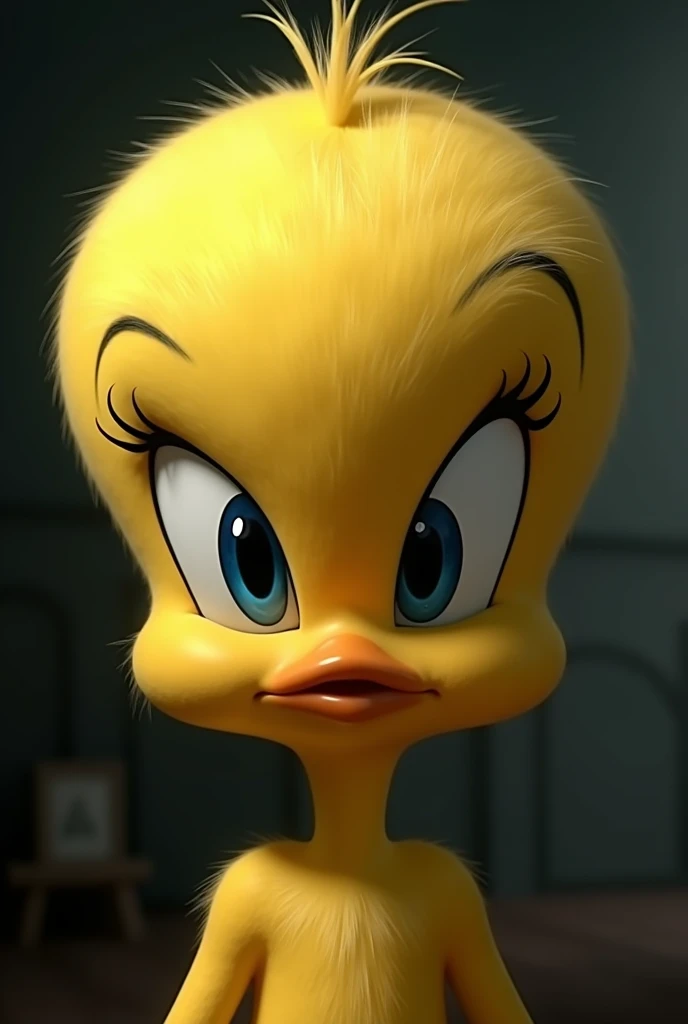 Tweety de los Lonney pero que se vea muy serio 