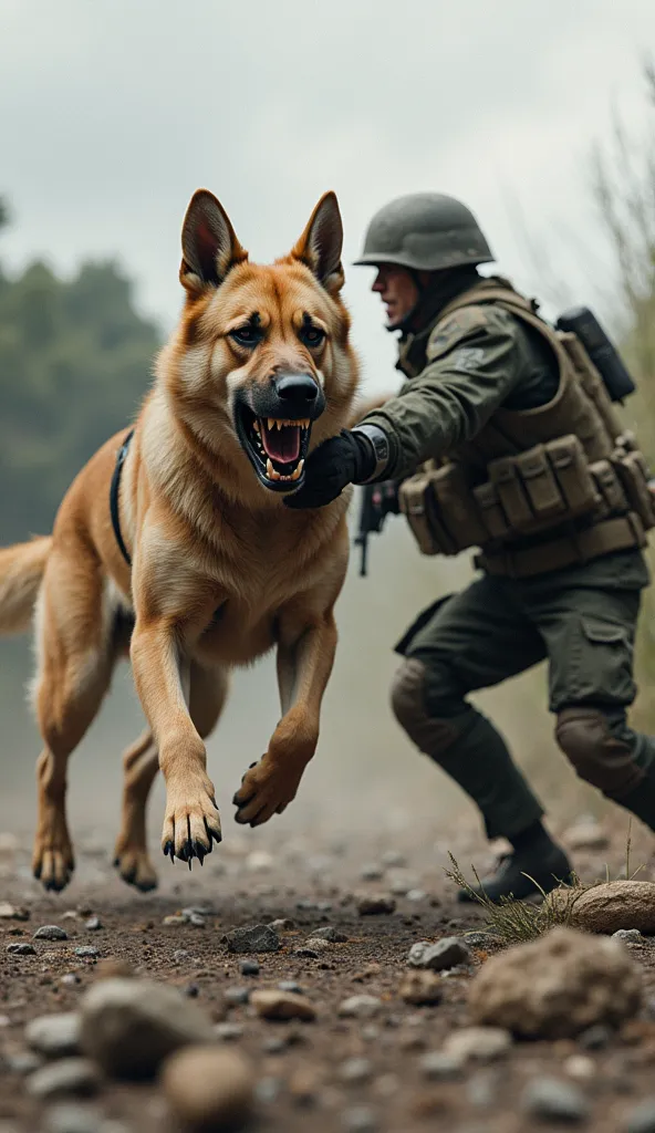 make the dog in the picture swat soldier