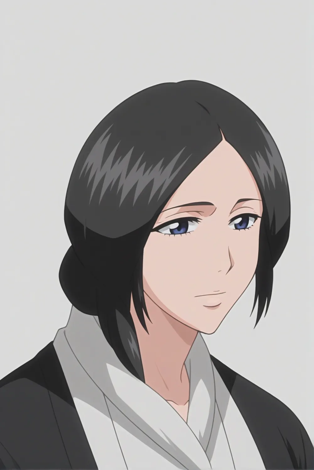 Retsu Unohana, white background, upper body