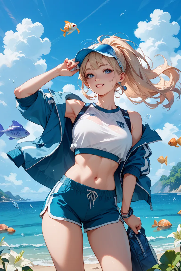 girl　lily　Lesbian　jersey　 gym clothes　shorts　 shorts 　shellfish mix　rubbing