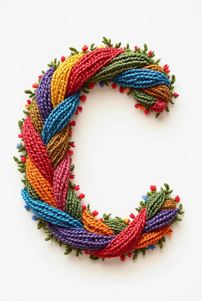 Letter C with Stitch colors