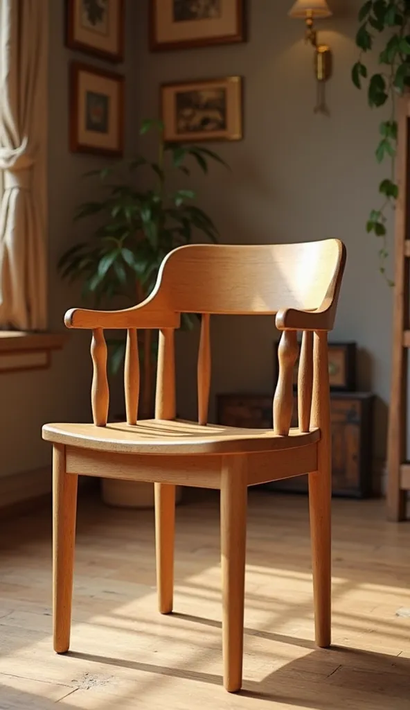 a wooden chair