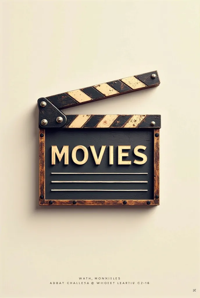 Generate a Clapperboard logo, Written Movies