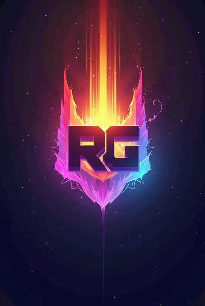 A gamer logo with rays with the name REAL GAYS