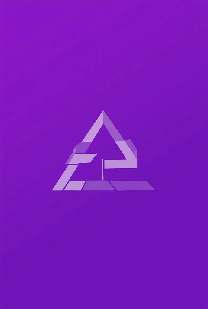 Make a logo with purple background them written EP in triangle Sign
