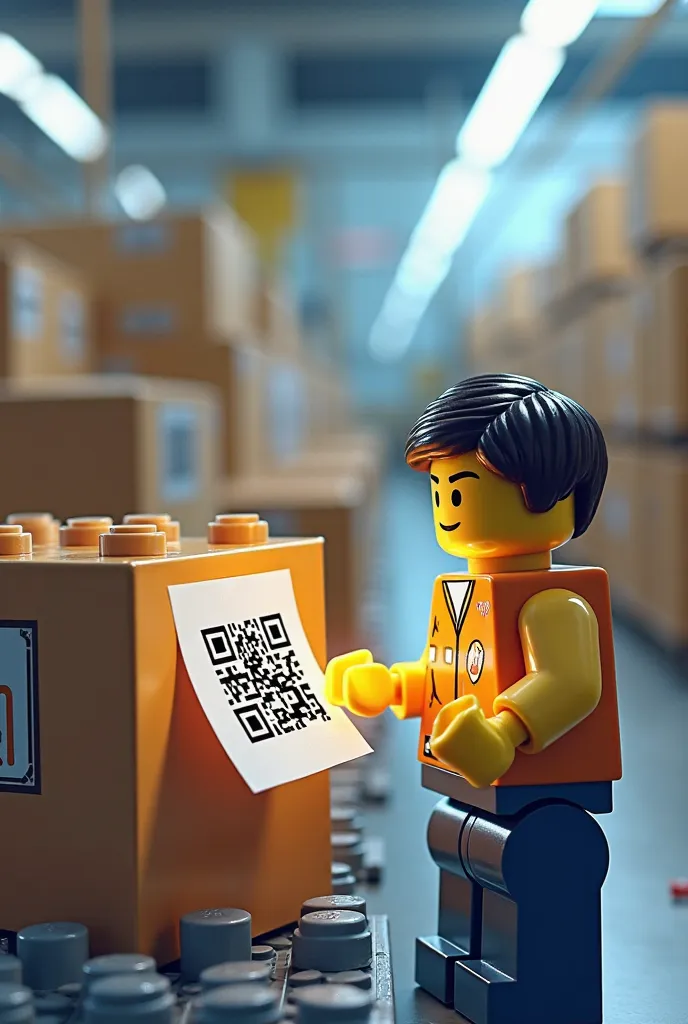 Use of QR codes on each bag of LEGO pieces to do a digital verification before closing the package. 