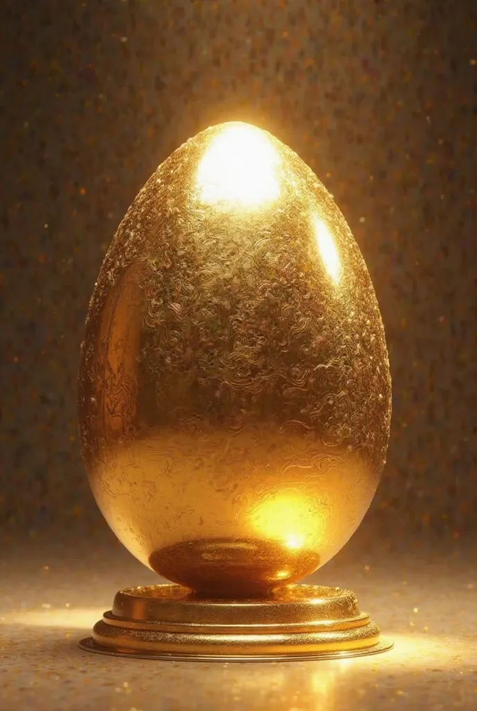 It generates a golden prize that is shaped like an egg 