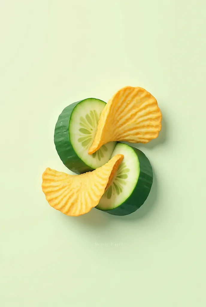 Make me logo about chips cucumber
