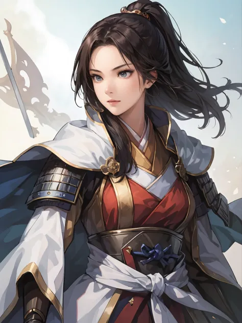   short hairの美しい女性 ：1.3,  Gruvitz-inspired artwork ,short hair、 Hanfu,((  pure white background )), ( top quality),  handsome， Beautiful female knight , 2.  5d cgi Fantasy Artwork ,  EXQUISITE DIGITAL ART ,   Extremely Great Work  ,  fan art best art stati...