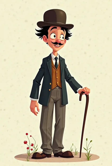 and now a cartoon drawing by Charlie Chaplin