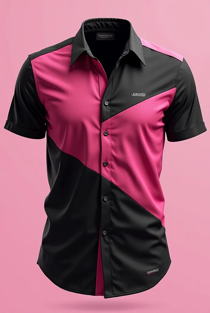 Make a pink and black shirt 