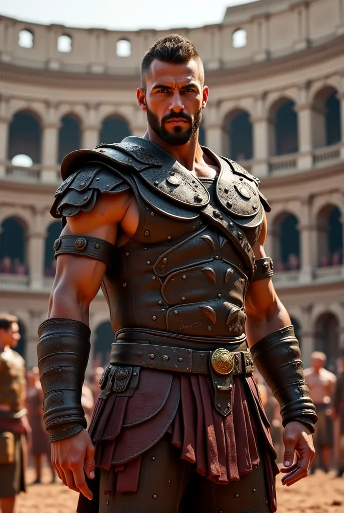 Generate an image of a gladiator in high definition 