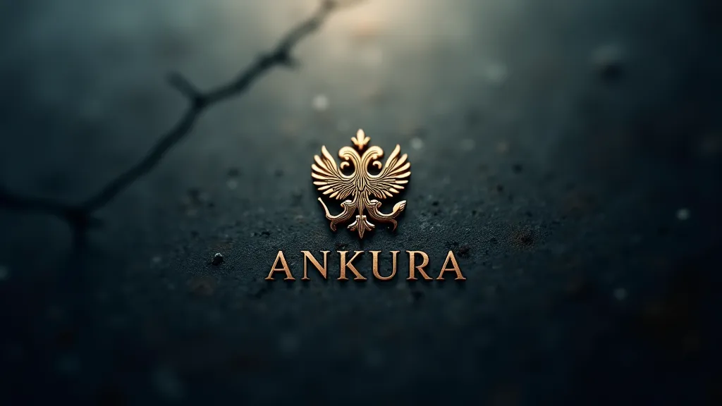  Create a logo for a company called  "ANKURA", with a touch "Russian" " elegant" "mystic", pero mas  elegant y secreto
