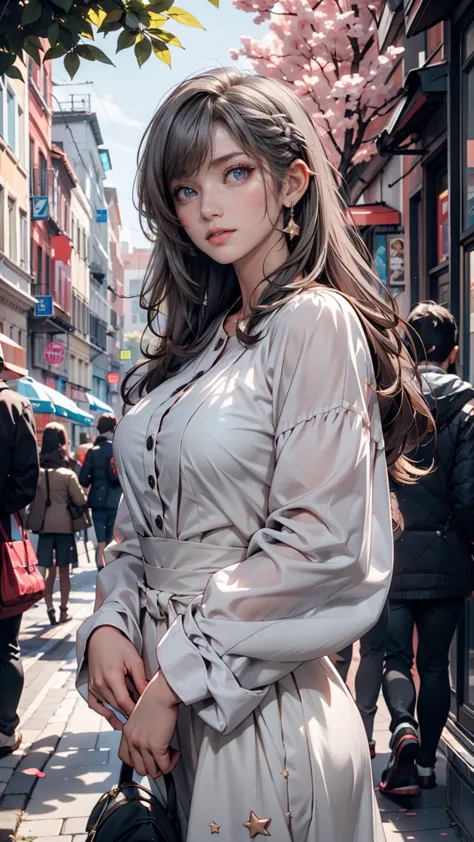  the background is the city , perfect Gray Hair girl, Loli Dress, Gray Hair, Gray Hair god, cute anime wife with beautiful clothes, Gray Hairの, best anime 4K konachan wallpaper, Little Curvy Lori , Pixiv and ArtStation's Guvez , Gray Hair girl, Nightcore, ...