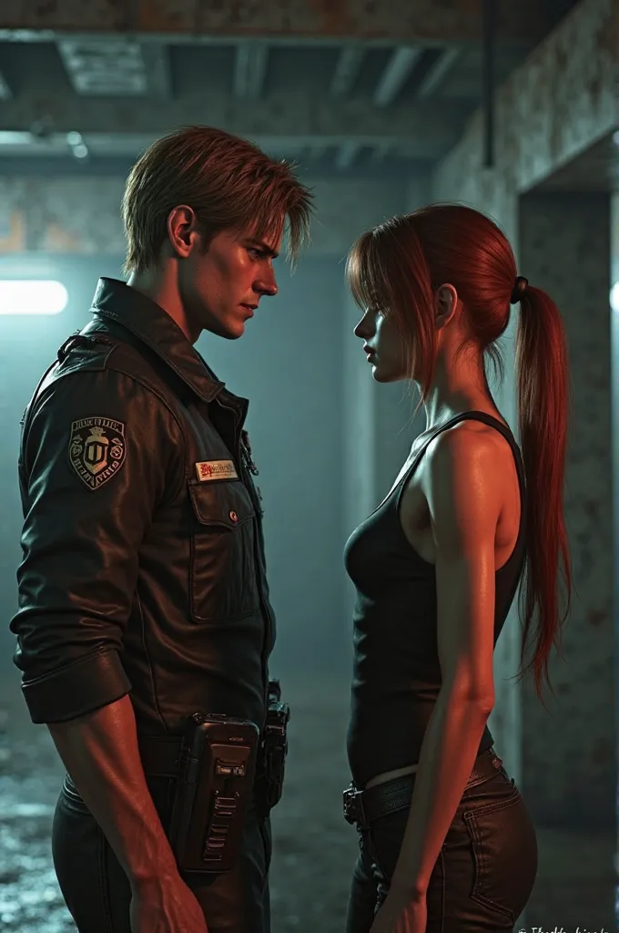 Leon Scott Kennedy and Claire Redfield Talking