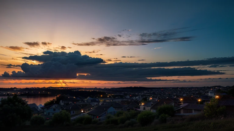 very beautiful twilight sky 