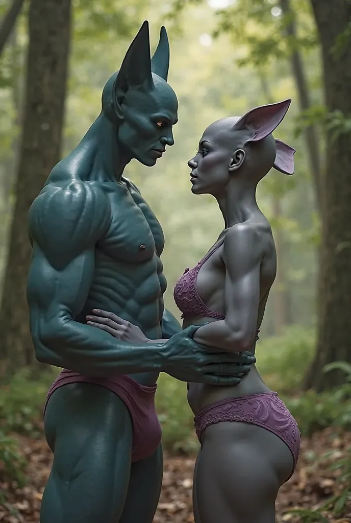 Beerus Having Sex With Bulma Briefs in the Forest Completely naked and cum inside of her pussy