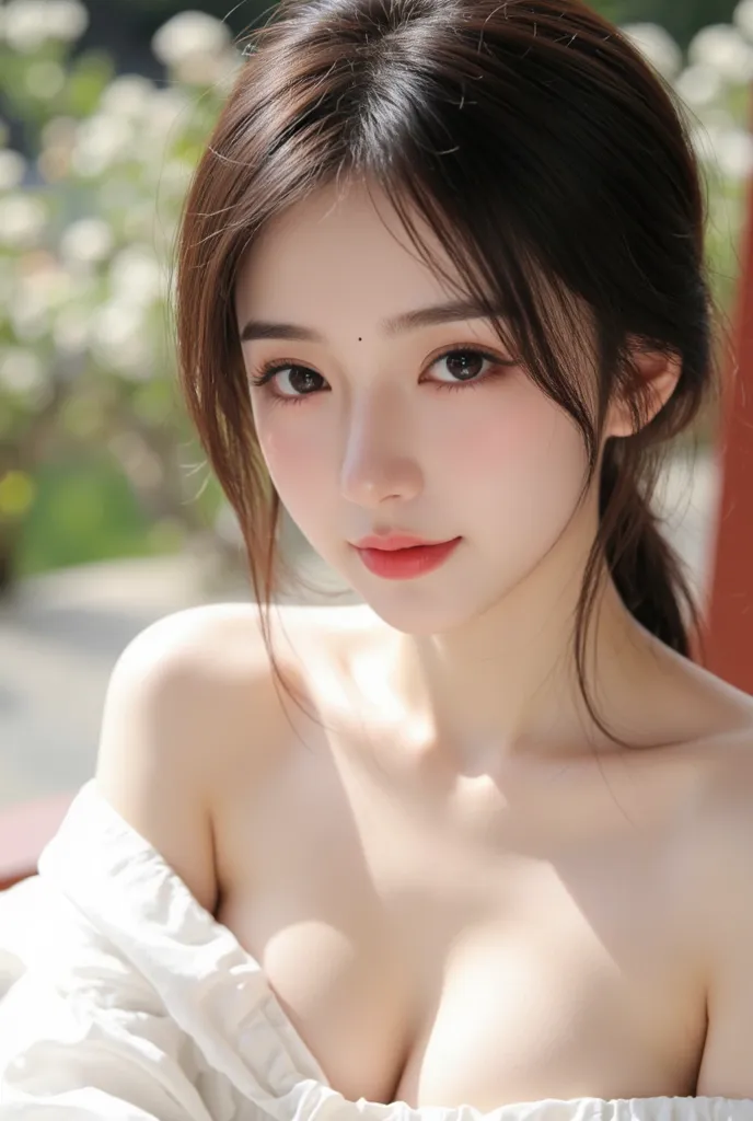 , スリムボディの sexyでbeautiful日本の20代の女の子 , Super Detail , The trend of swallowing semen and pubic hair , super real , (long hair :1 . 3) , pictures) , ( Sit and laugh  :1 . 5) , black hair with big face , Small Fly , ( Dynamic Pose ) , camera , With a faint smil...